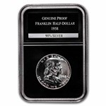 1954-63 Franklin Half Dollar Short Set Proof (Wooden Display Box)
