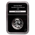 1954-63 Franklin Half Dollar Short Set Proof (Wooden Display Box)
