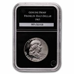 1954-63 Franklin Half Dollar Short Set Proof (Wooden Display Box)