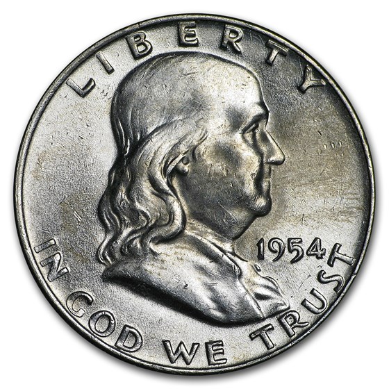 1954-D Franklin Half Dollar AU 1954-D Franklin Half Dollar AU