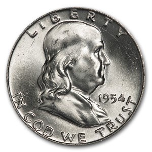 1954-D Franklin Half Dollar MS-64 (FBL) 1954-D Franklin Half Dollar MS-64 (FBL)