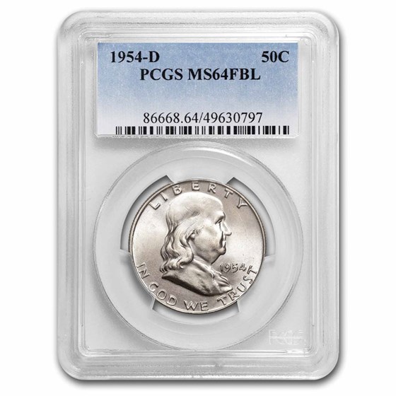 1954-D Franklin Half Dollar MS-64 PCGS (FBL) 1954-D Franklin Half Dollar MS-64 PCGS (FBL)