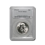 1954-D Franklin Half Dollar MS-64 PCGS