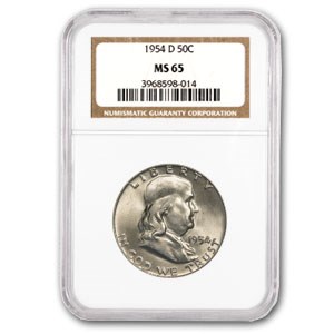 1954-D Franklin Half Dollar MS-65 NGC 1954-D Franklin Half Dollar MS-65 NGC