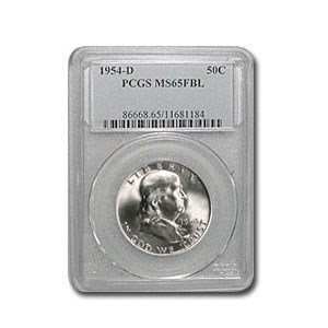 1954-D Franklin Half Dollar MS-65 PCGS (FBL) 1954-D Franklin Half Dollar MS-65 PCGS (FBL)