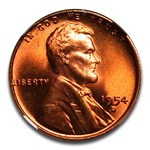 1954-D Lincoln Cent MS-67 NGC (Red)