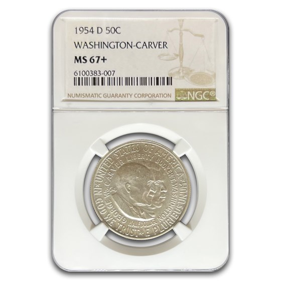 1954-D Washington Carver Half Dollar Commem MS-67+ NGC