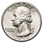 1954-D Washington Quarter 40-Coin Roll BU