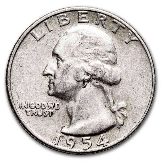 1954-D Washington Quarter VG/XF 1954-D Washington Quarter VG/XF