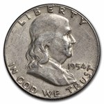 1954 Franklin Half Dollar 20-Coin Roll Avg Circ