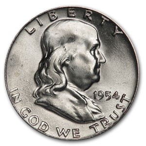 1954 Franklin Half Dollar MS-64 (FBL) 1954 Franklin Half Dollar MS-64 (FBL)