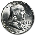 1954 Franklin Half Dollar MS-64 NGC (FBL)