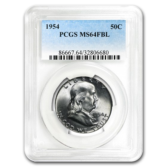 1954 Franklin Half Dollar MS-64 PCGS (FBL) 1954 Franklin Half Dollar MS-64 PCGS (FBL)