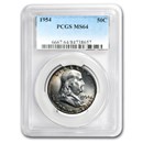 1954 Franklin Half Dollar MS-64 PCGS