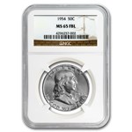 1954 Franklin Half Dollar MS-65 NGC (FBL)