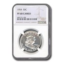 1954 Franklin Half Dollar PF-68 Cameo NGC