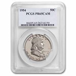 1954 Franklin Half Dollar PR-65 Cameo PCGS