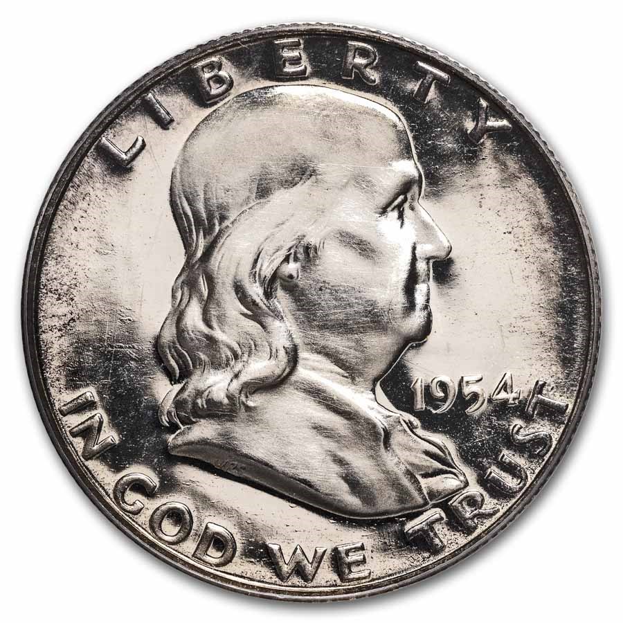 1954 Franklin Half Dollar PR-65 PCGS