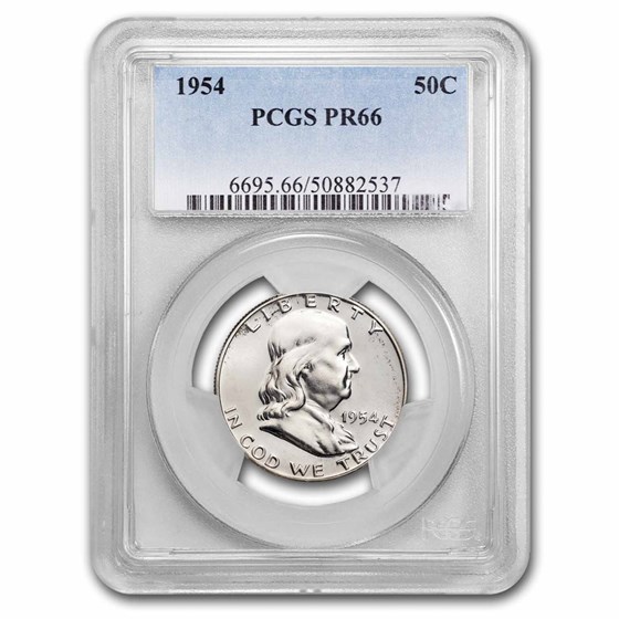 1954 Franklin Half Dollar PR-66 PCGS 1954 Franklin Half Dollar PR-66 PCGS