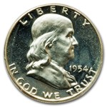 1954 Franklin Half Dollar PR-67 Cameo PCGS