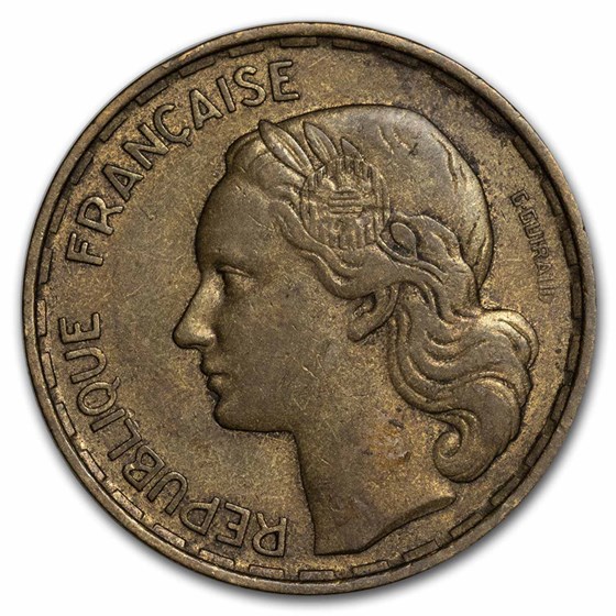 1954 French Fourth Republic CU-AI 50 Franc XF 1954 French Fourth Republic CU-AI 50 Franc XF