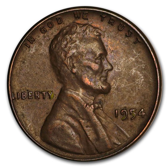 1954 Lincoln Cent Fine+ 1954 Lincoln Cent Fine+