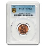 1954 Lincoln Cent MS-67 PCGS (Red)
