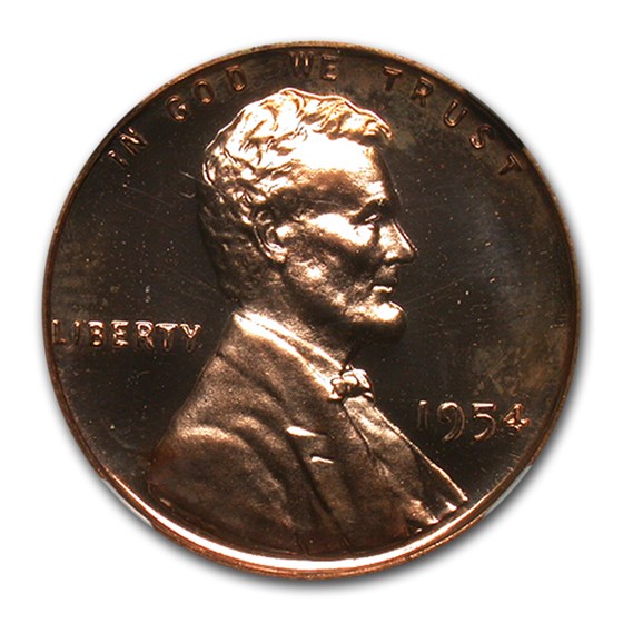 1954 Lincoln Cent PF-65 UCAM NGC (Red) 1954 Lincoln Cent PF-65 UCAM NGC (Red)