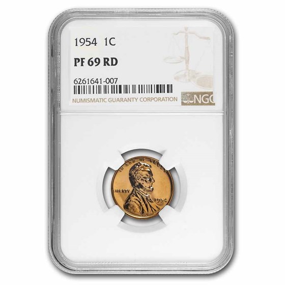 1954 Lincoln Cent PF-69 NGC (Red) 1954 Lincoln Cent PF-69 NGC (Red)