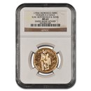 (1954) Morocco Tangier X-2 Gold 500 Dirhams MS-63 NGC