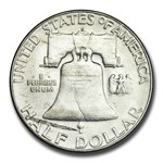 1954-S Franklin Half Dollar 20-Coin Roll BU
