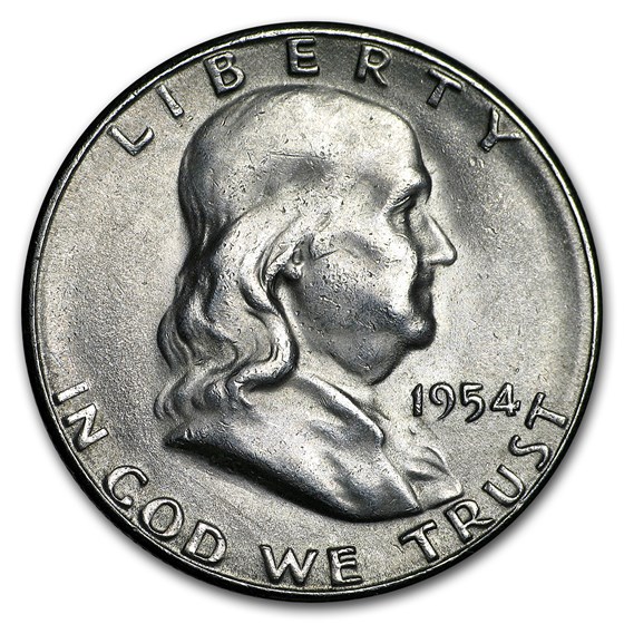 1954-S Franklin Half Dollar AU 1954-S Franklin Half Dollar AU