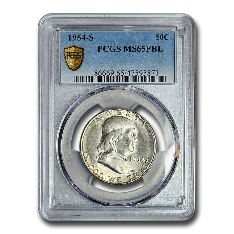 1954-S Franklin Half Dollar MS-65 PCGS (FBL)
