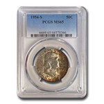 1954-S Franklin Half Dollar MS-65 PCGS (Toned)