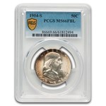 1954-S Franklin Half Dollar MS-66 PCGS (FBL)
