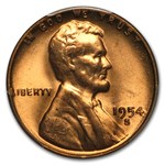1954-S Lincoln Cent MS-66 PCGS (Red)