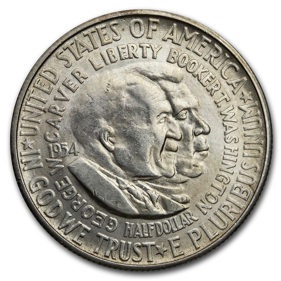 1954-S Washington-Carver Half AU
