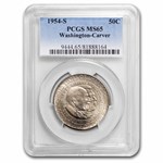 1954-S Washington-Carver Half MS-65 PCGS
