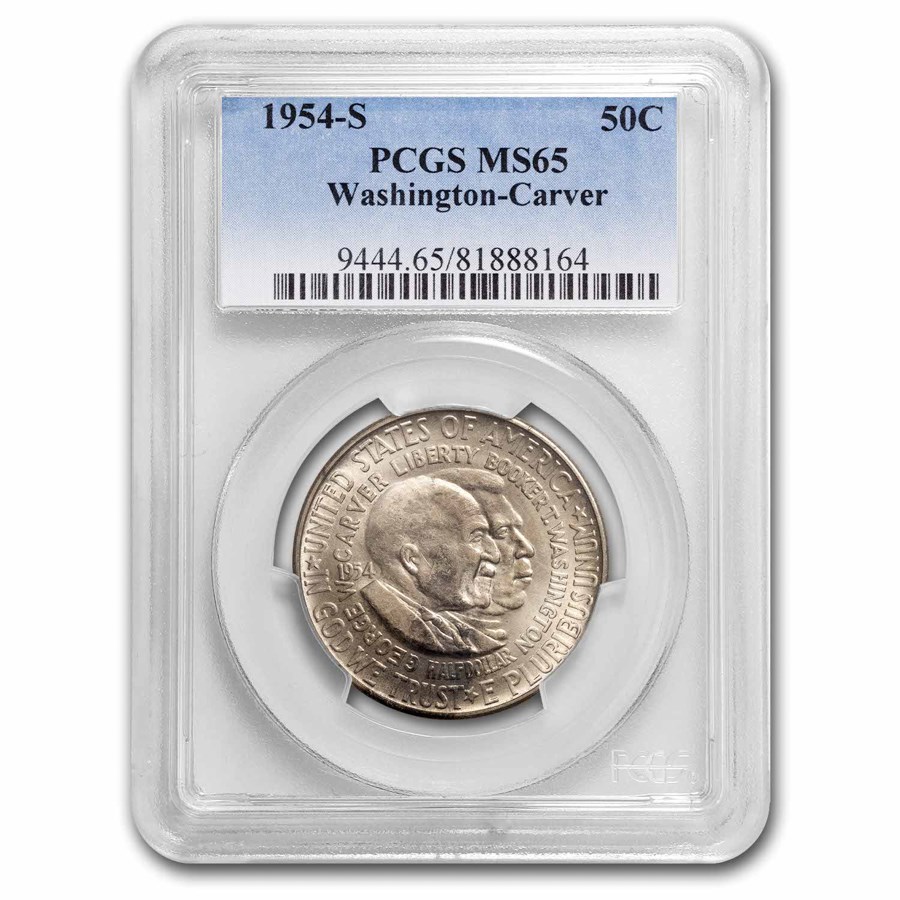 1954-S Washington-Carver Half MS-65 PCGS