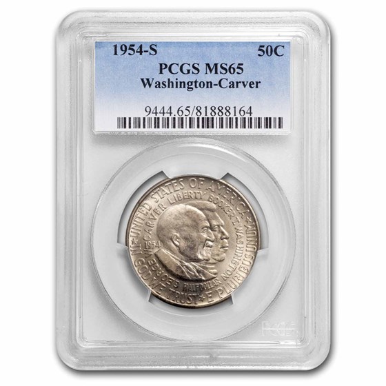 1954-S Washington-Carver Half MS-65 PCGS 1954-S Washington-Carver Half MS-65 PCGS