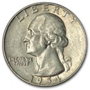 1954-S Washington Quarter AU