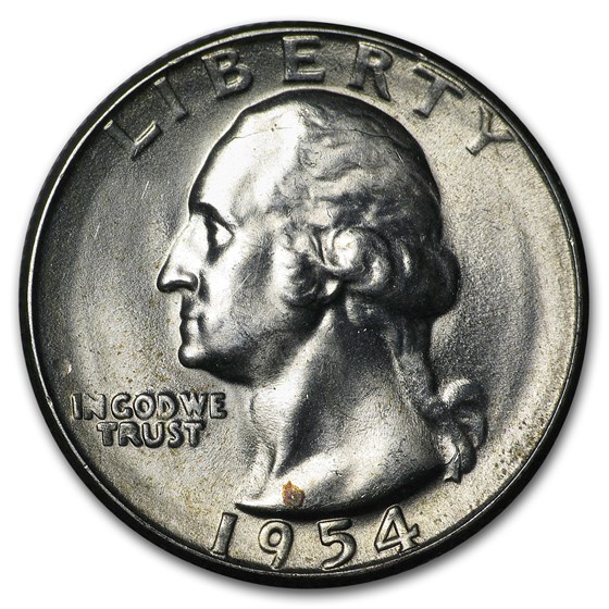 1954-S Washington Quarter BU 1954-S Washington Quarter BU