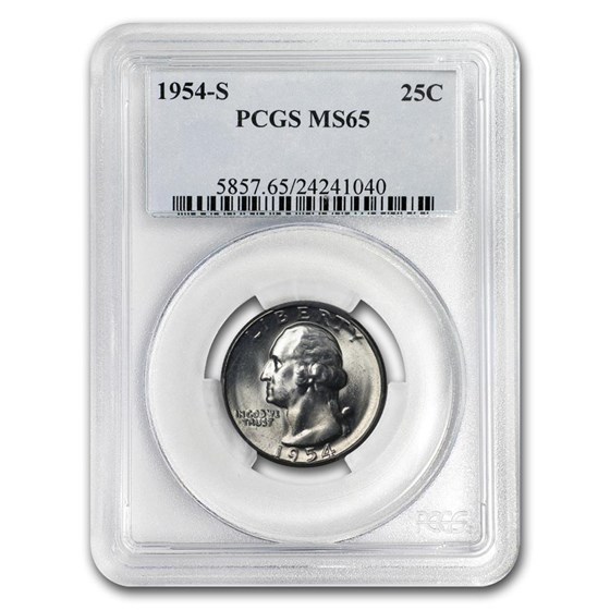 1954-S Washington Quarter MS-65 PCGS 1954-S Washington Quarter MS-65 PCGS