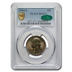 1954-S Washington Quarter MS-67+ PCGS CAC