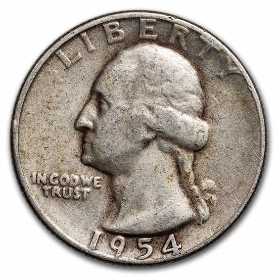 1954-S Washington Quarter VG/XF 1954-S Washington Quarter VG/XF