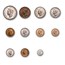 1954 South Africa 11-Coin Gold Proof Set of George VI
