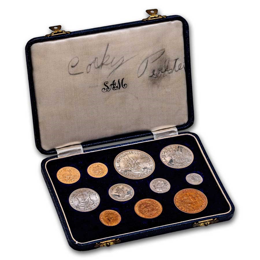 1954 South Africa 11-Coin Gold Proof Set of George VI