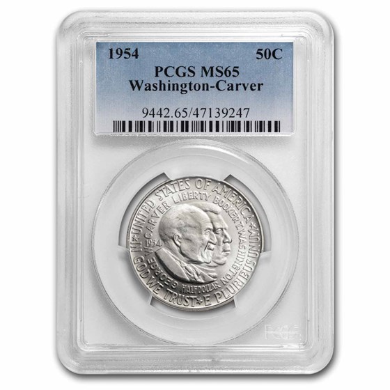 1954 Washington Carver Commemorative Half Dollar MS-65 PCGS 1954 Washington Carver Commemorative Half Dollar MS-65 PCGS