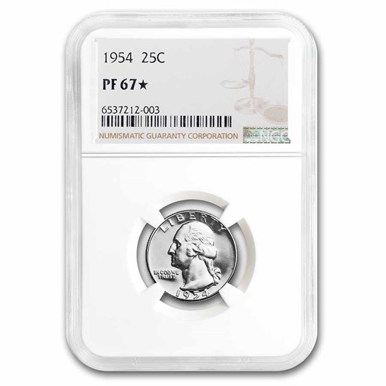 1954 Washington Quarter PF-67* NGC 1954 Washington Quarter PF-67* NGC