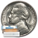 1955-D Jefferson Nickel 40-Coin Roll BU